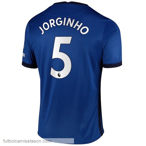 Camiseta Chelsea NO.5 Jorginho 1ª 2020/21 Azul